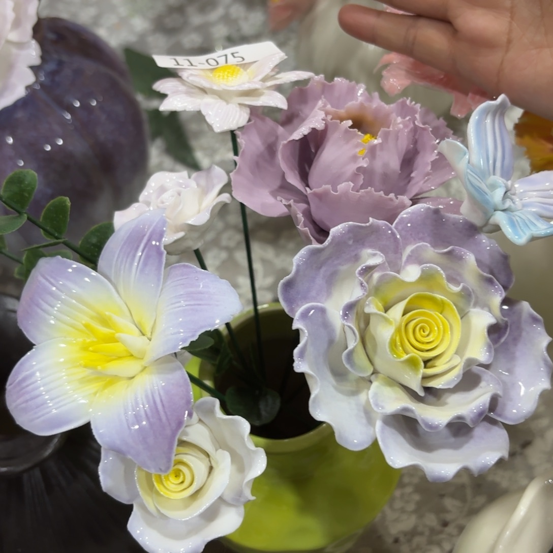陶瓷花，20元发货，退款拉黑，1175