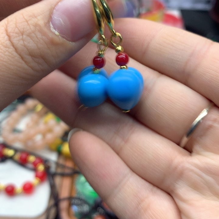 合金颈饰玛瑙/玉髓吊坠