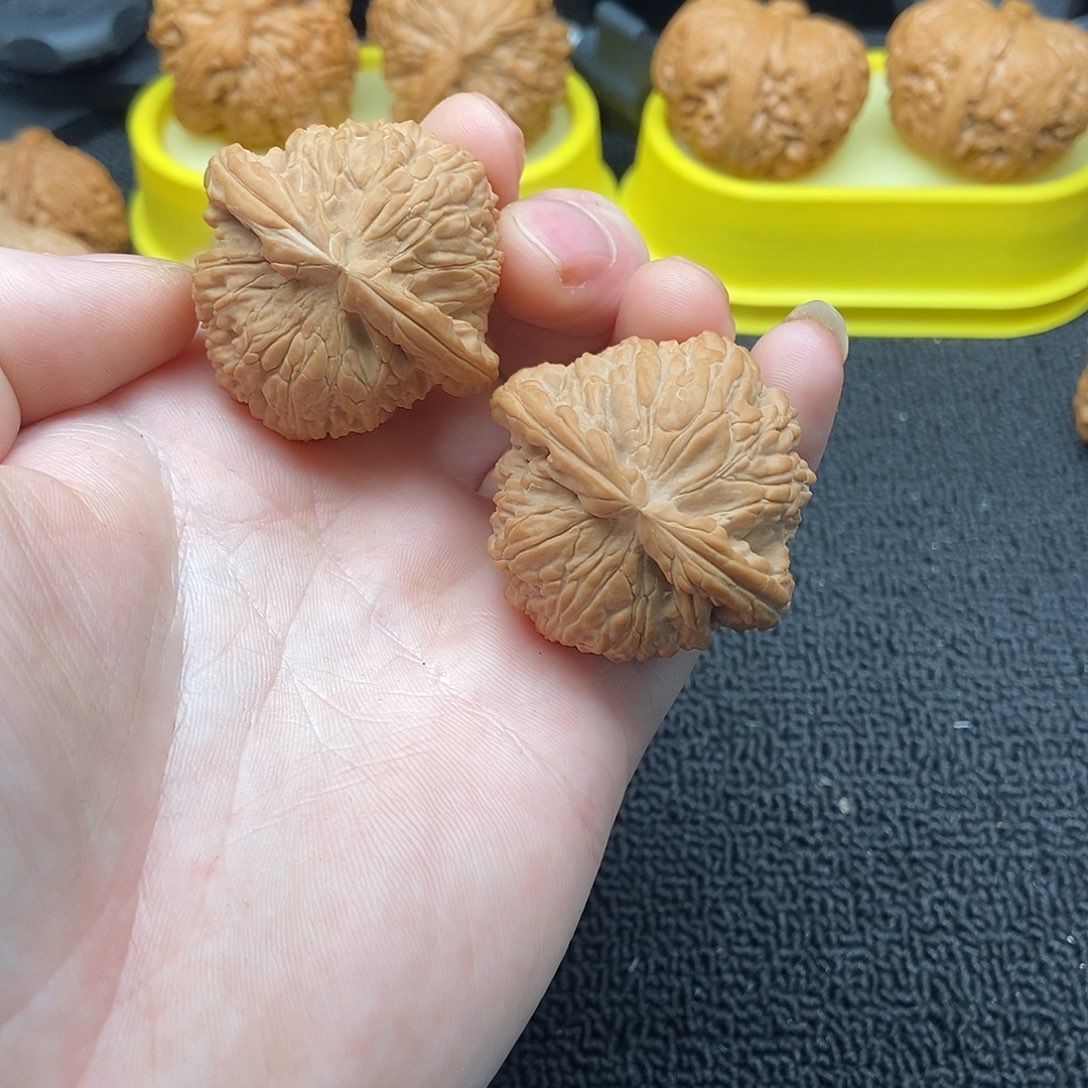 核桃文玩核桃把件球白42