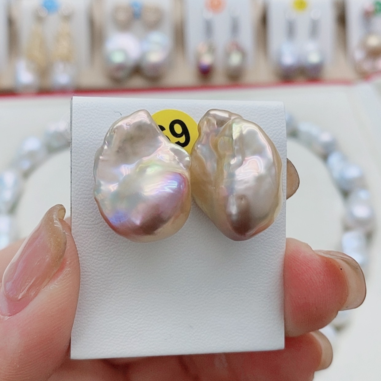 【闪购商品】淡水珍珠耳饰银S925镶嵌