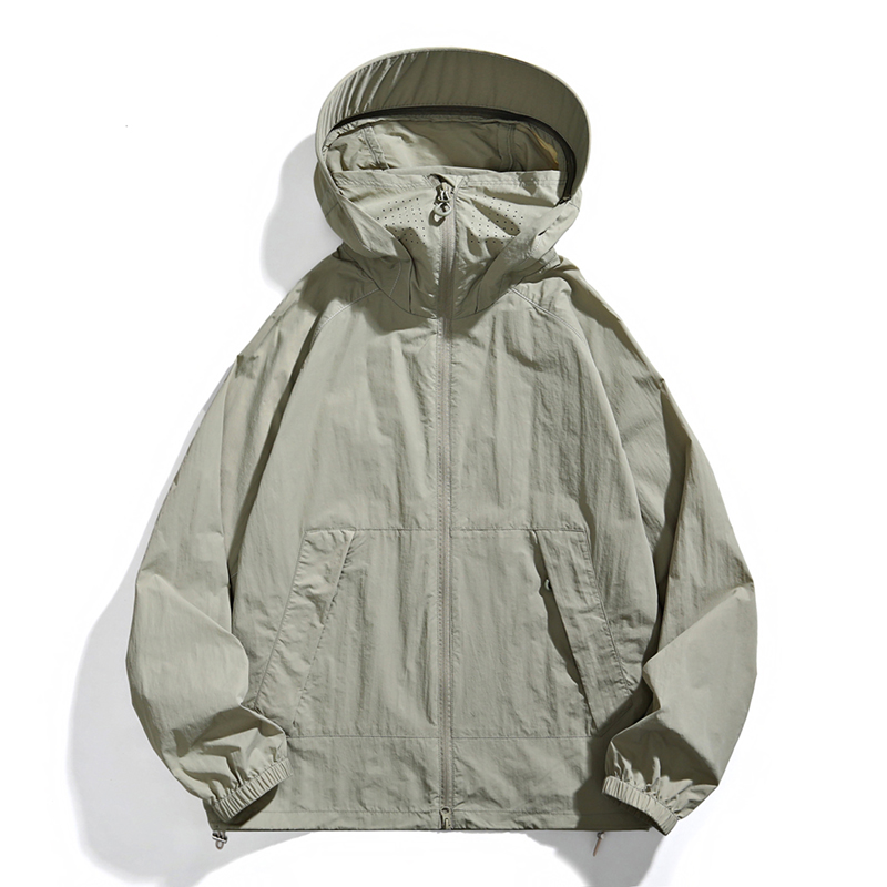 [澜影专属]防晒衣纯色防晒衣潮流时尚皮肤衣UPF50+防晒潮牌t恤男