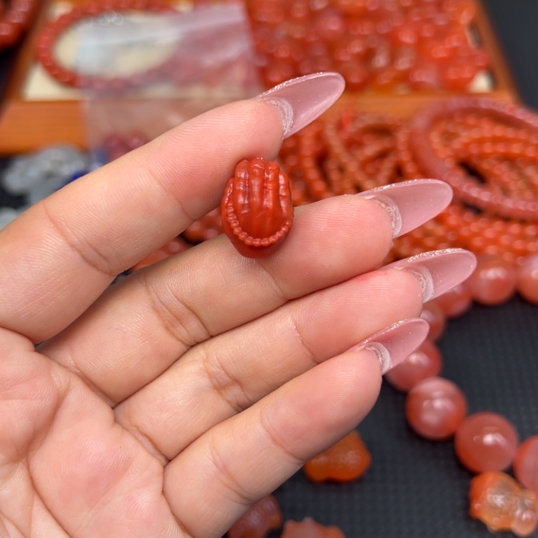 南红玛瑙未镶嵌吊坠(不含链)