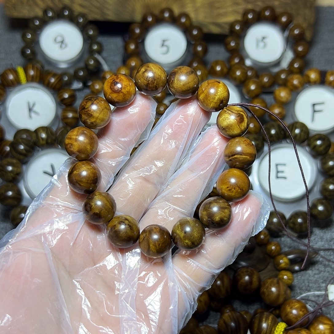 金丝楠手串/手链小叶桢楠1.5 瘤巴