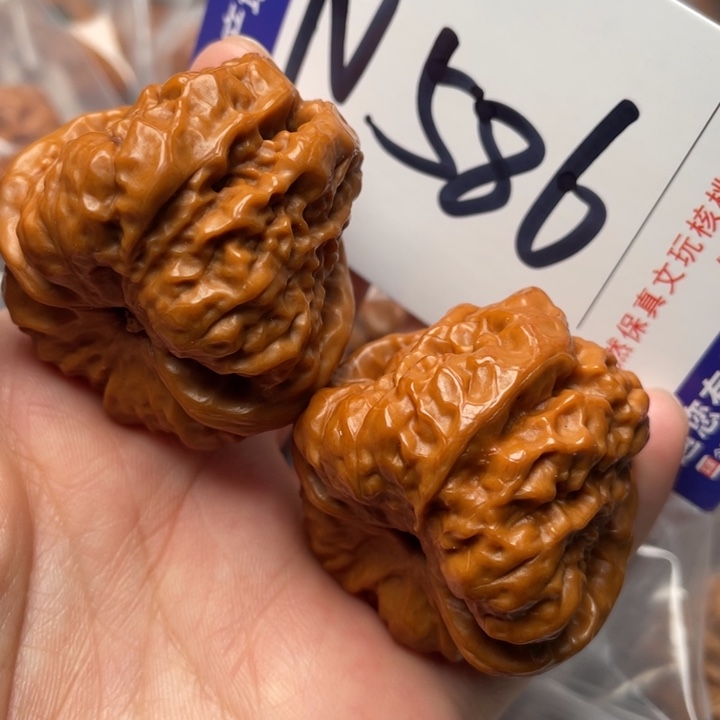 文玩核桃把件蛙蛙40尺