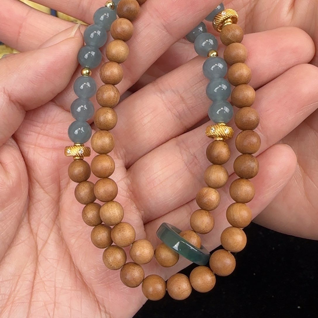 未镶嵌翡翠手串6.5+mmmmmmm