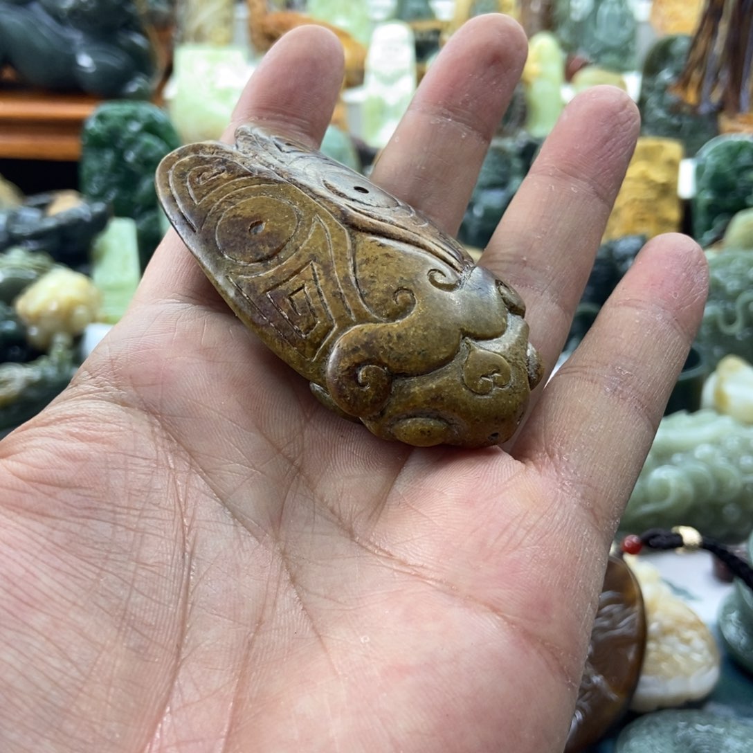 猫***眼手串未镶嵌岫岩河磨玉（透闪石质玉）