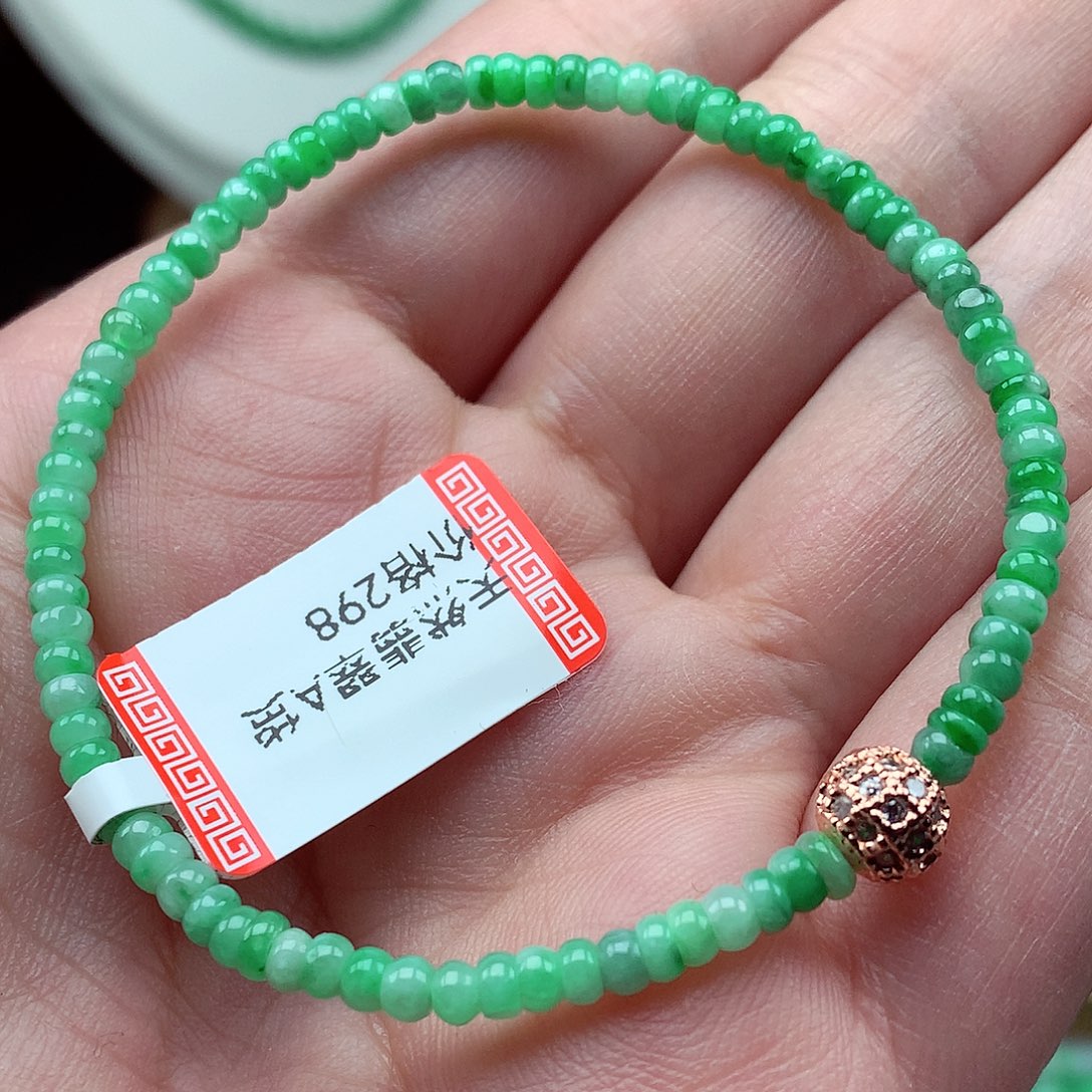 翡翠未镶嵌毛衣链翡翠