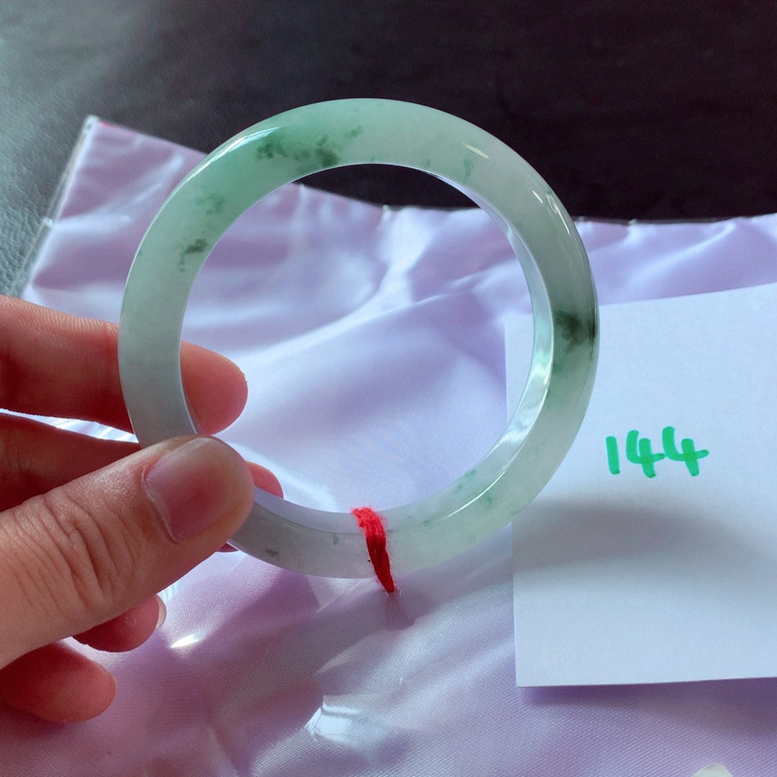 未镶嵌手镯翡翠缅甸天然A货翡翠手镯57.4