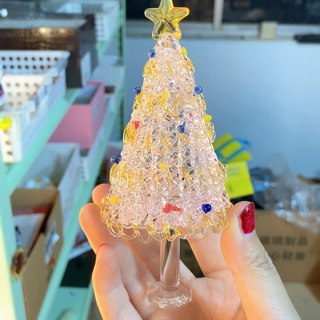 琉璃手工艺品粉色