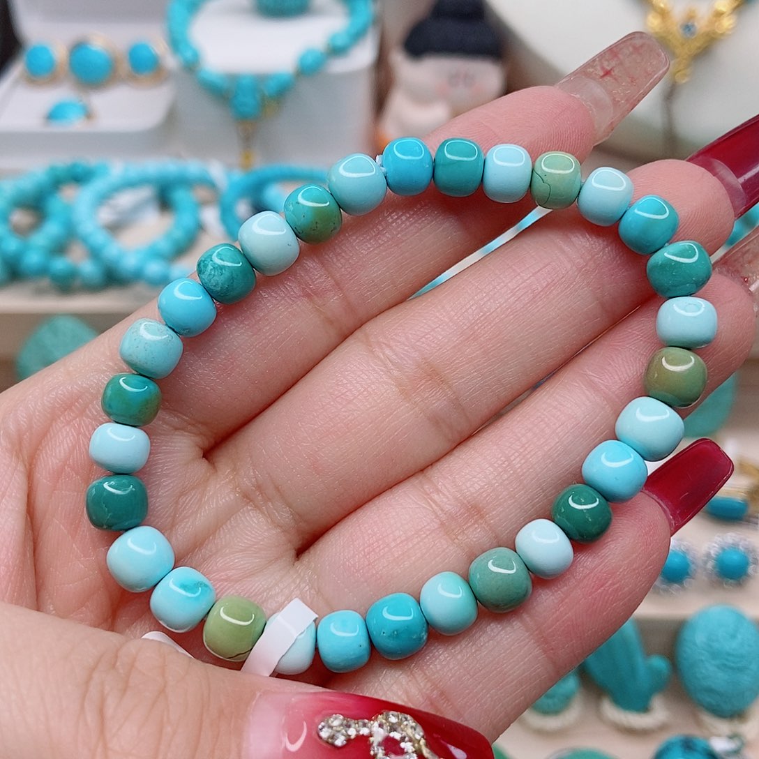 绿松石老型单圈6.5未镶嵌