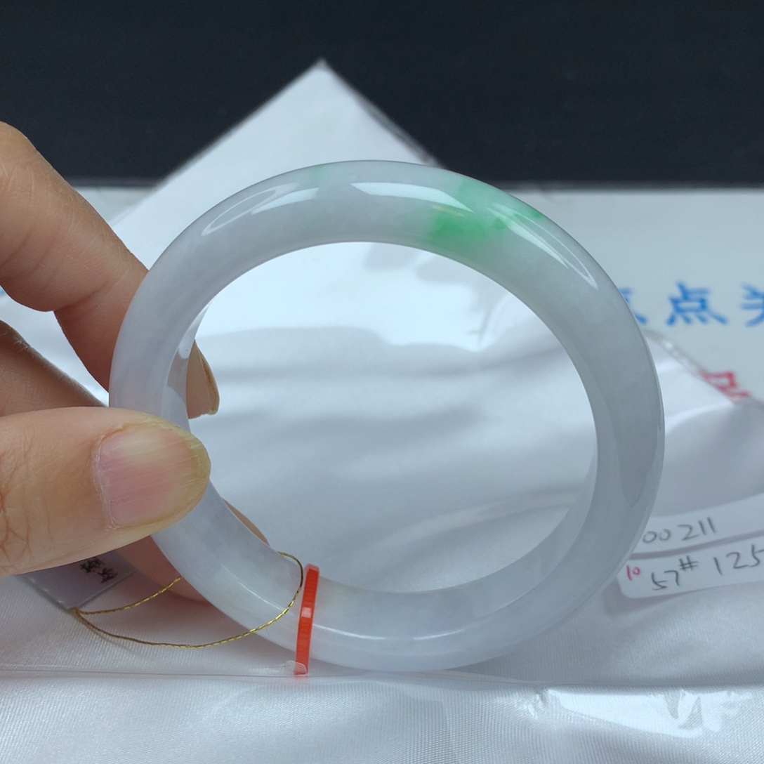 翡翠未镶嵌手镯57圈0211