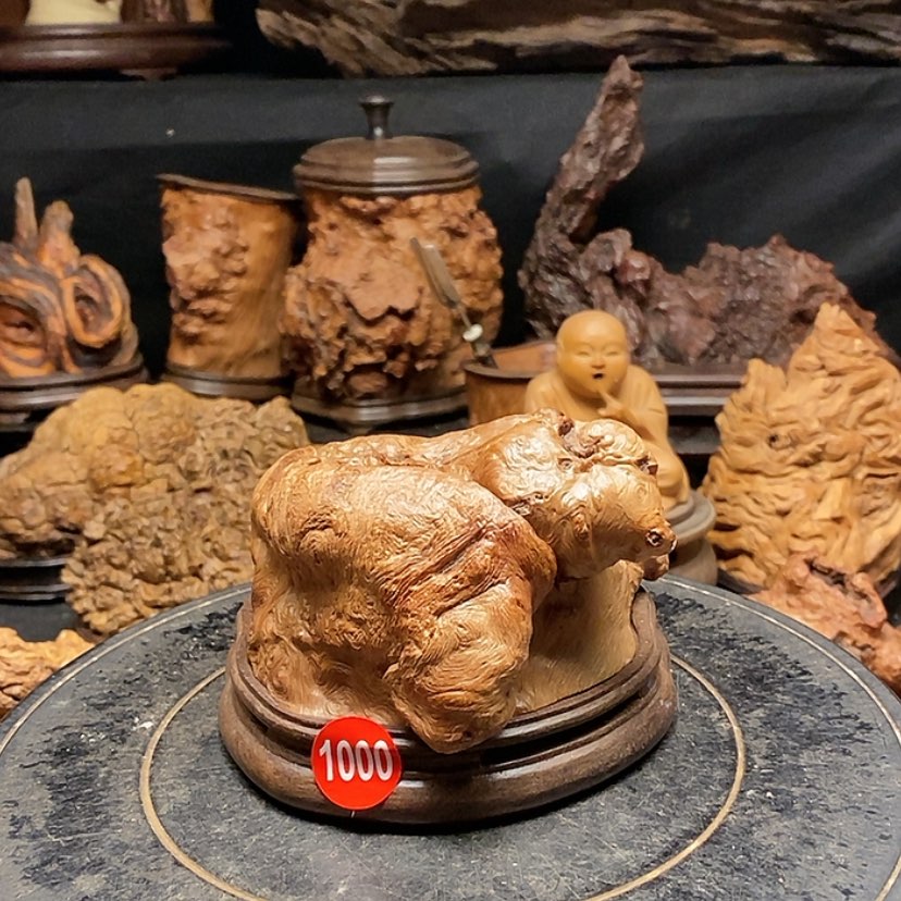 【闪购商品】1000号荔枝木香炉工艺