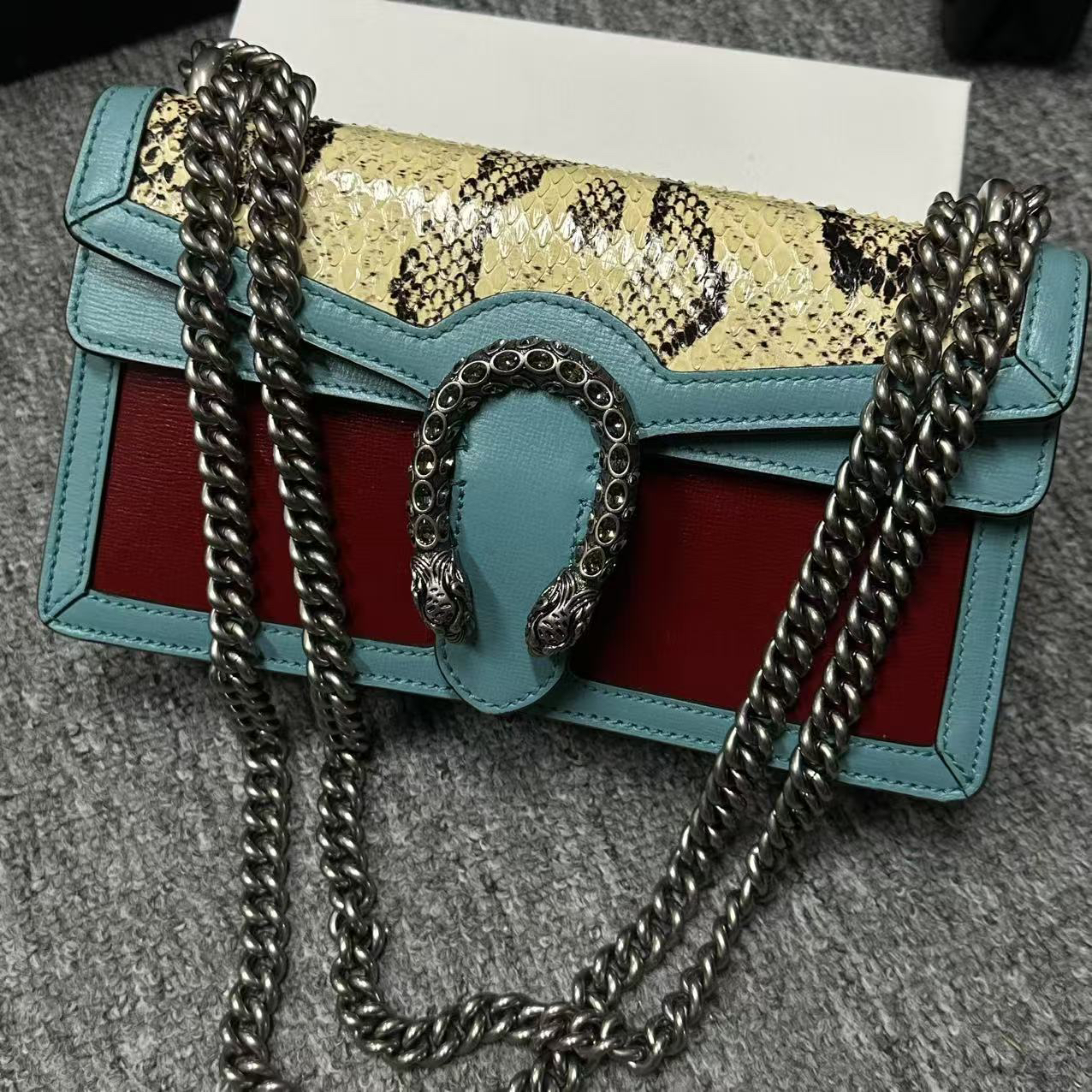 95新 GUCCI/古驰 泡泡专属/古驰秀款稀有酒神斜挎包/98新