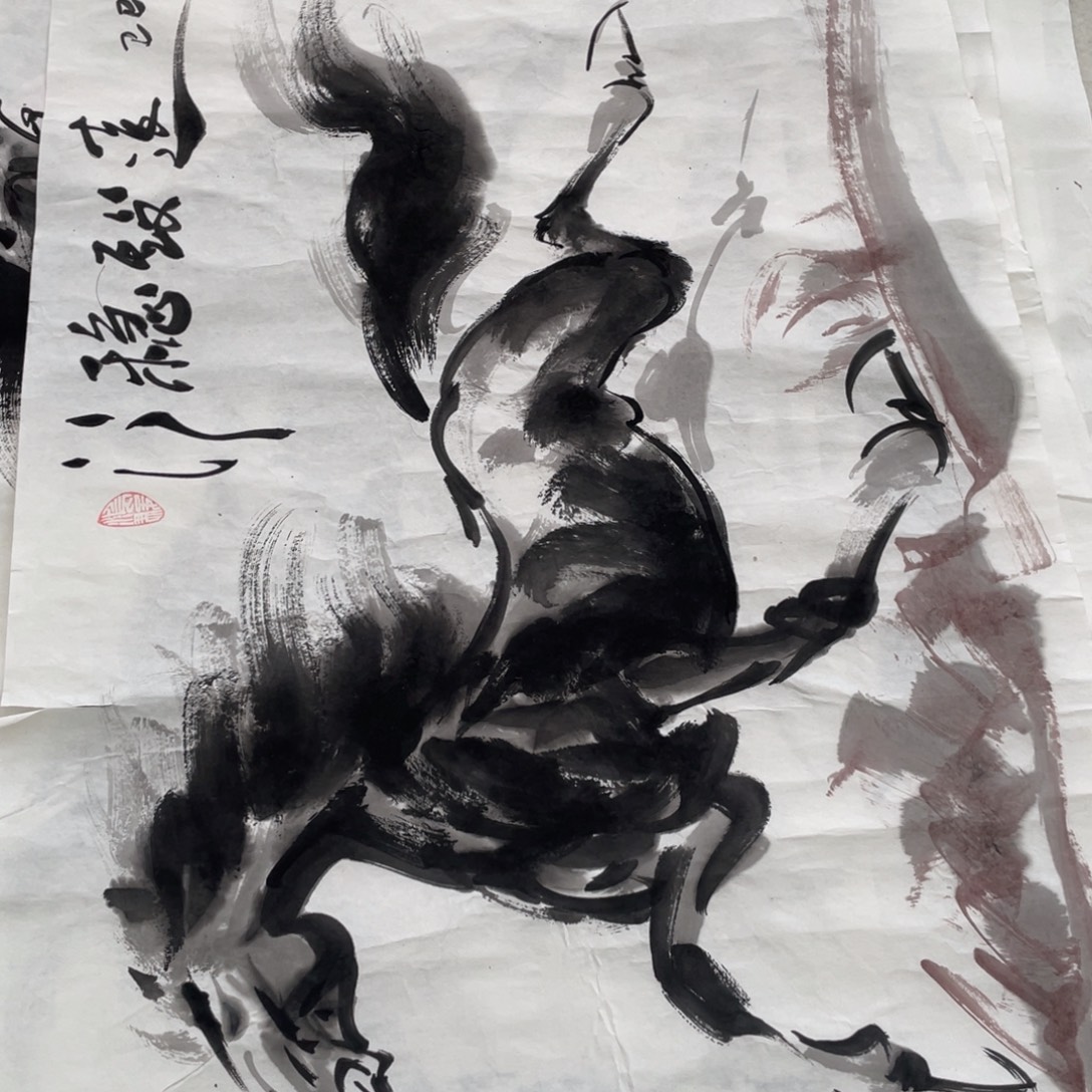 国画李军老师绘画