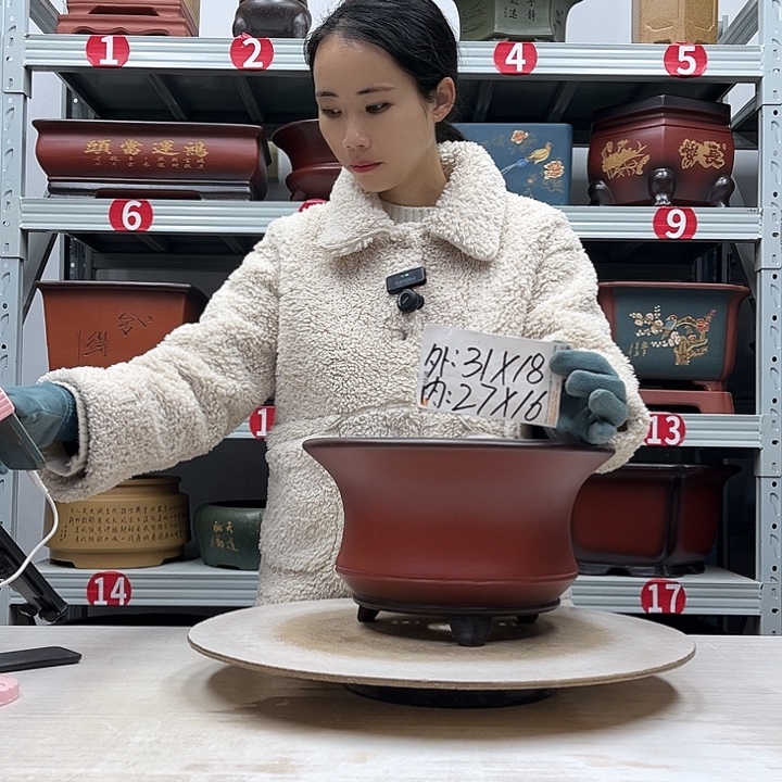 紫砂花盆紫砂花盆