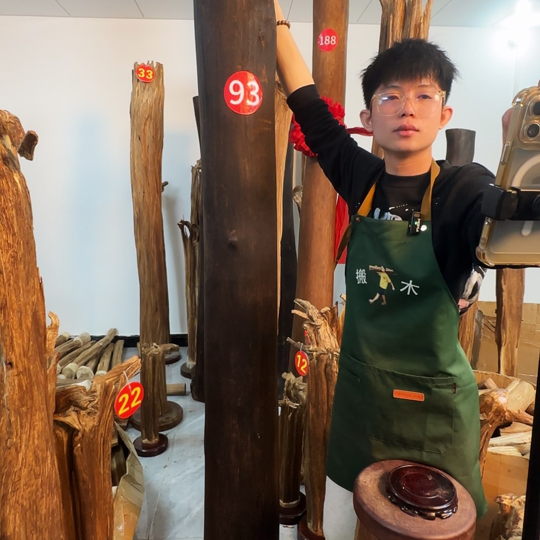 沉香木摆件柠*天然沉香原木摆件➕底座