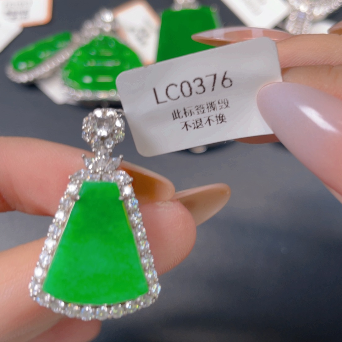 【闪购商品】颈饰银S925镶嵌翡翠翡翠