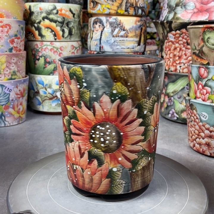 红陶景德镇艺术手绘作品