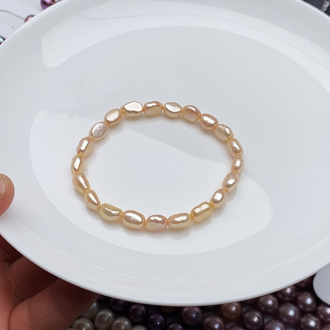 淡水珍珠银S925镶嵌颈饰