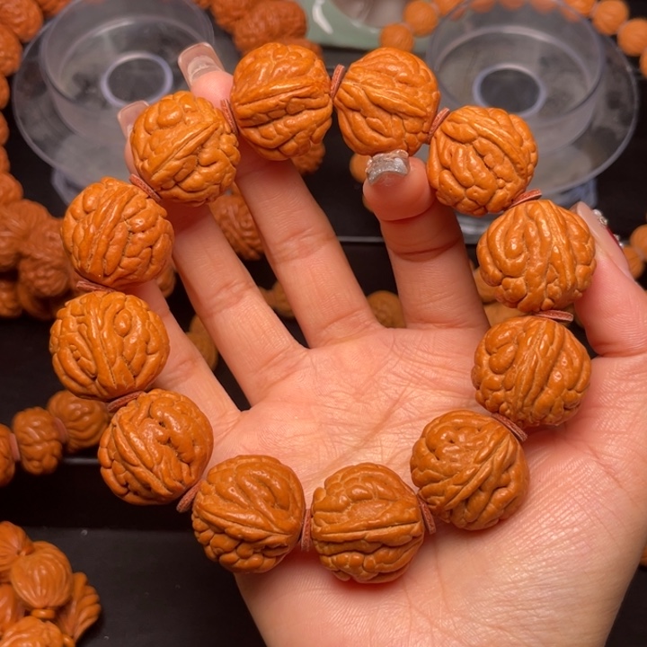 桃核手串23尺寸原霸手串（25号链接）