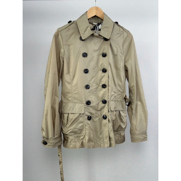 一件9折！妃鱼/博柏利/聚酯纤维/风衣/95新/格零一一八