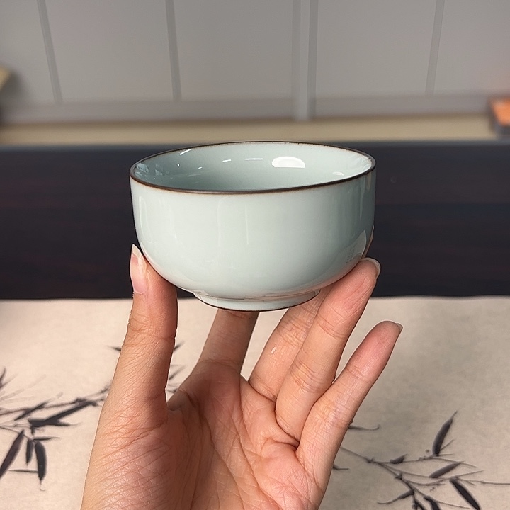 龙泉云间青瓷小米茶器