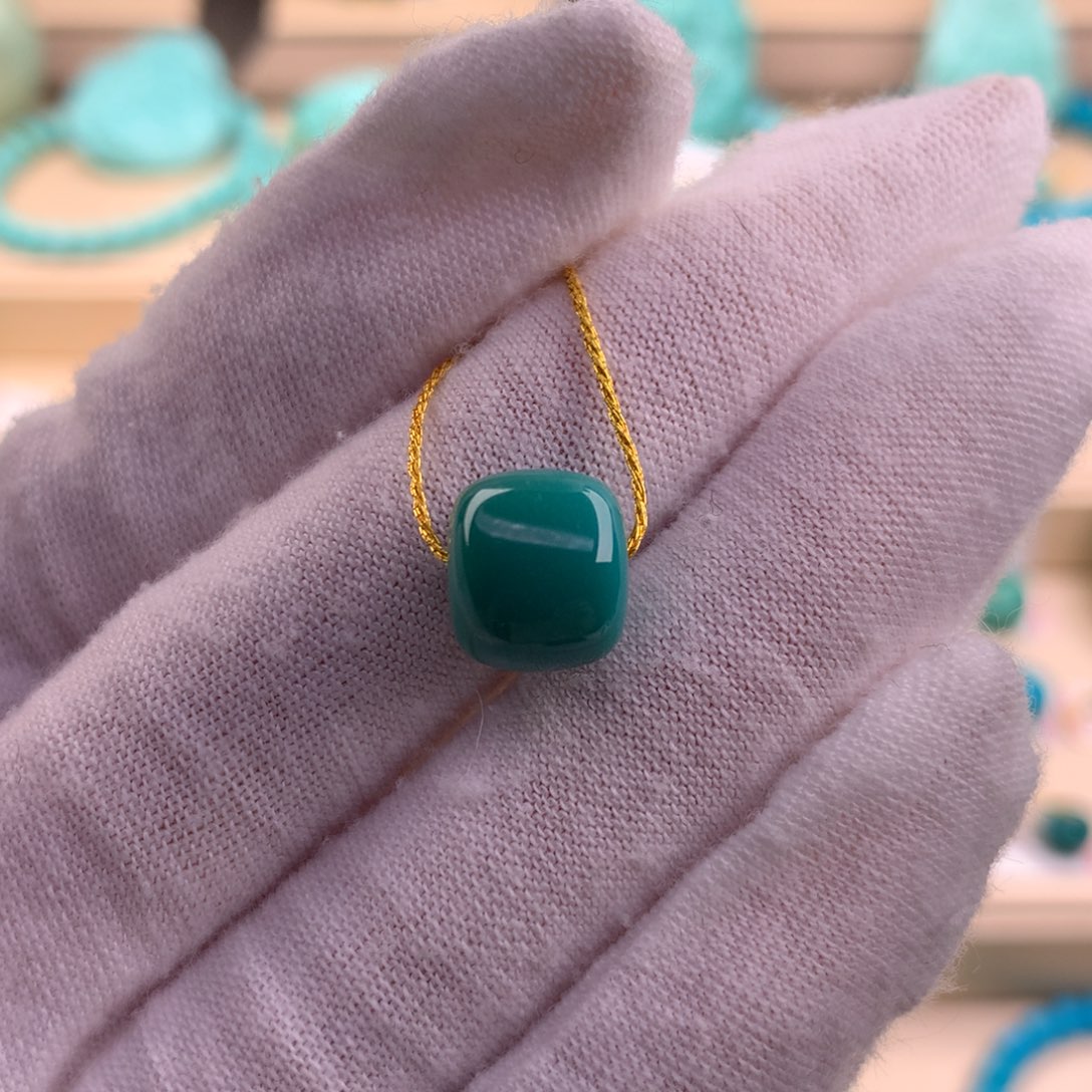 绿松石珠宝奇石未镶嵌10.5×9.2