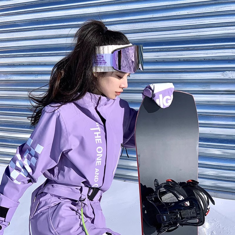 【五折清】至高滑雪服女款压胶防水单板连体滑雪服双板宽松13123