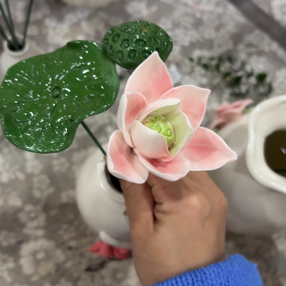 陶瓷花拍满20元发货退款拉黑