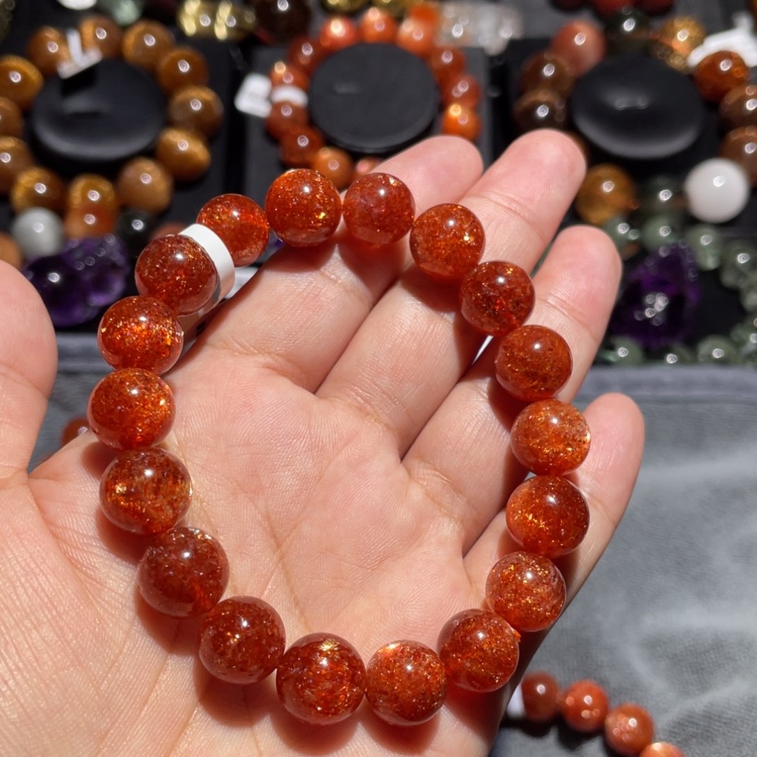 日光石手链未镶嵌一**金太阳11mm左右