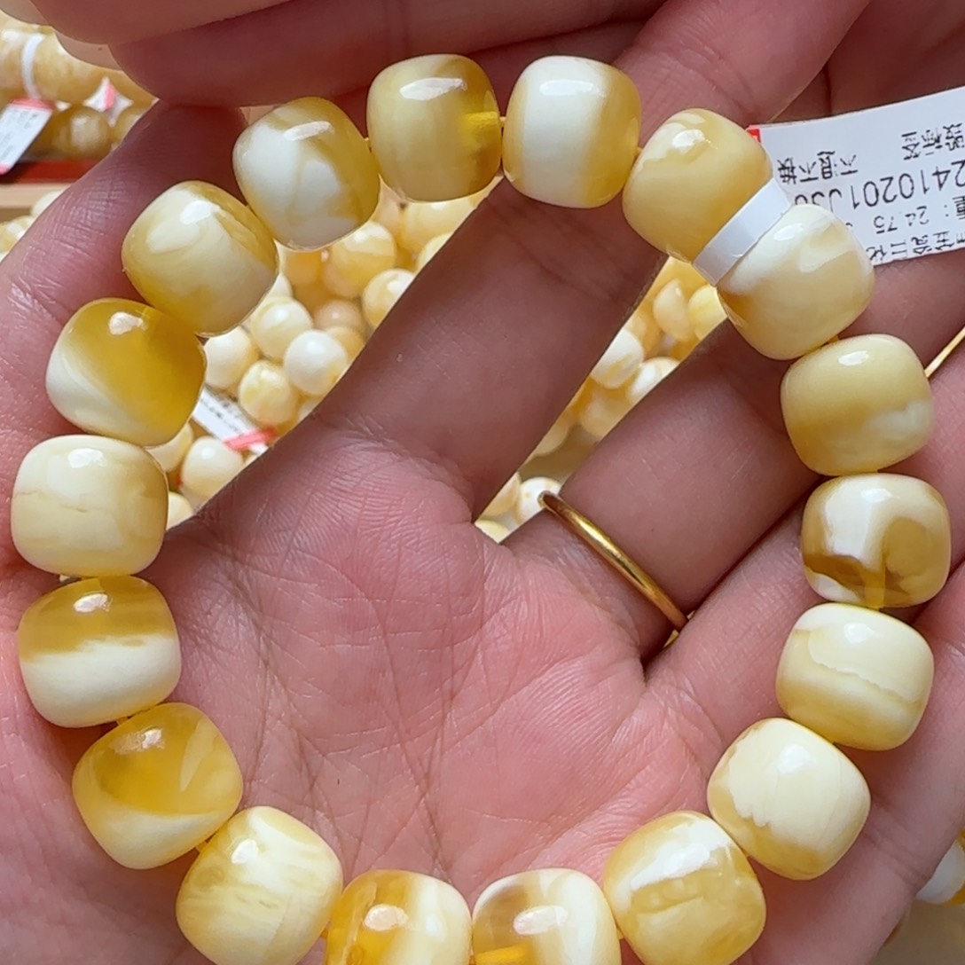 琥珀手链未镶嵌蜜蜡