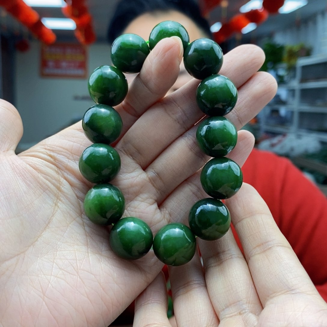 和田玉手串未镶嵌拍一发一 多样性发货