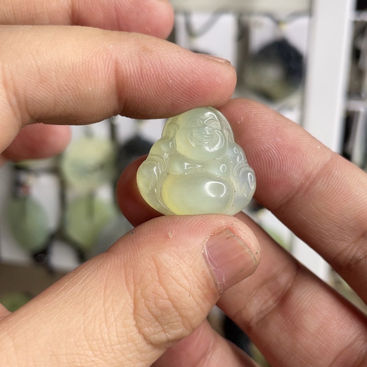 【闪购商品】岫玉颈饰未镶嵌肚佛 送绳子