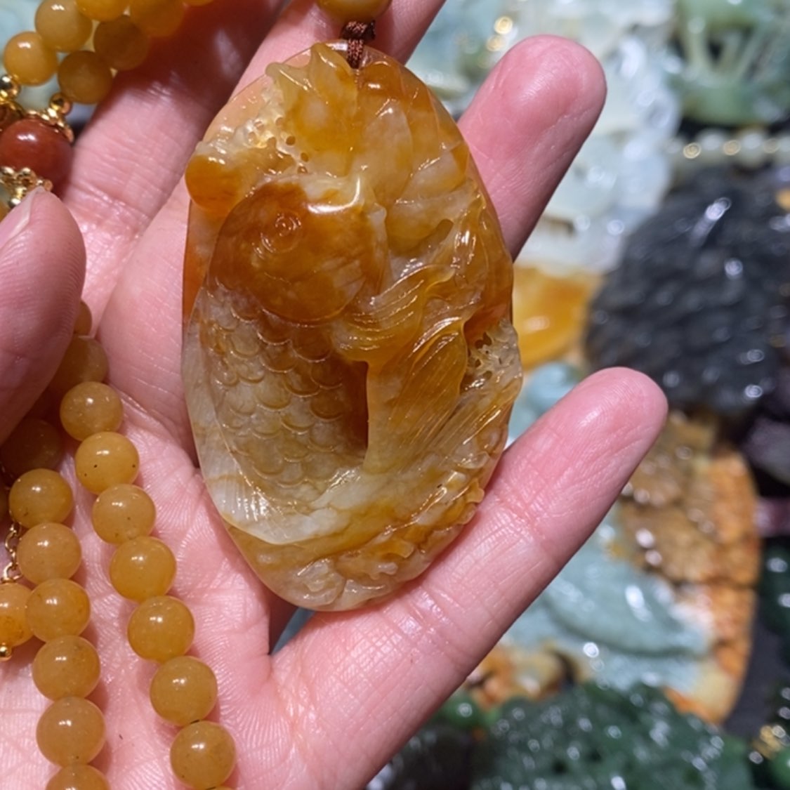 【闪购商品】岫玉毛衣链未镶嵌