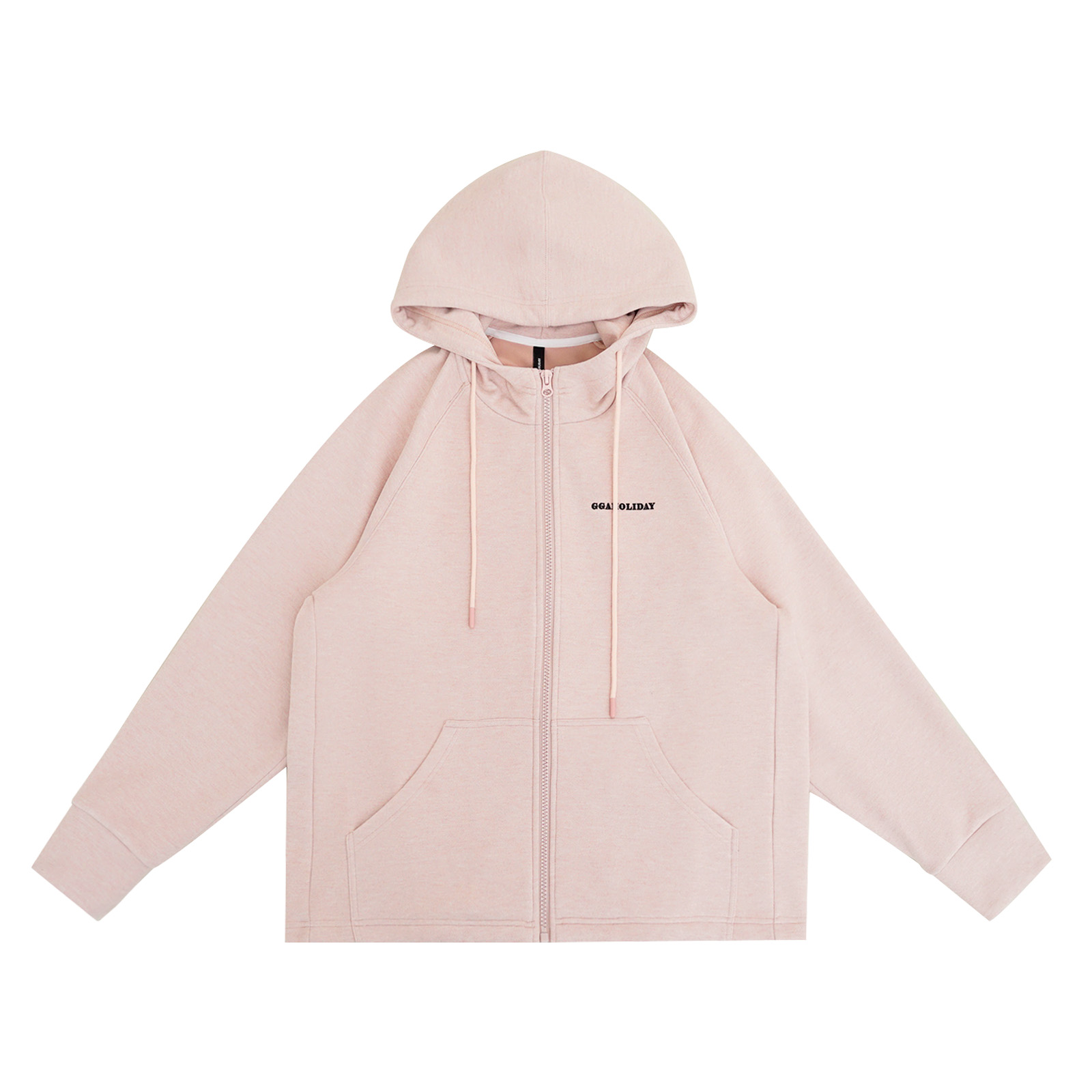 GGAHOLIDAY秋冬时尚宽松休闲潮流百搭长袖纯色连帽卫衣外套161050
