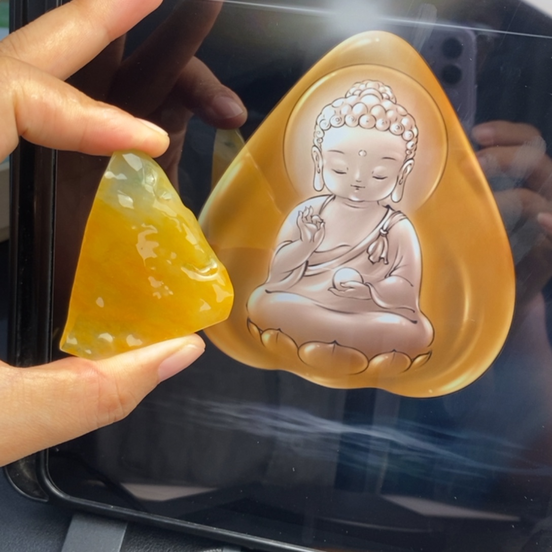 定制翡翠未镶嵌   宝宝佛