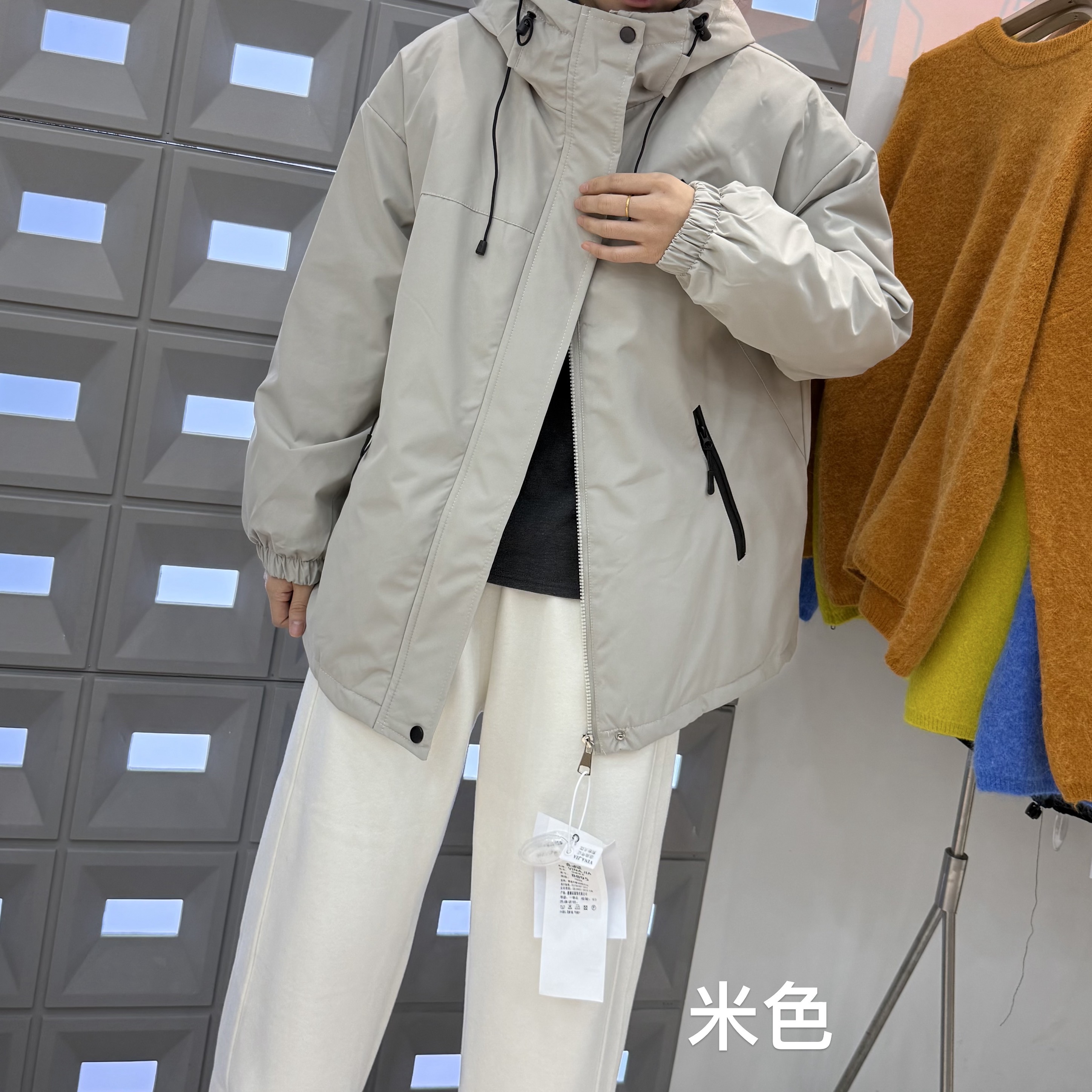 【坦姐严选 实体品质】新款加棉冲锋衣外套8895