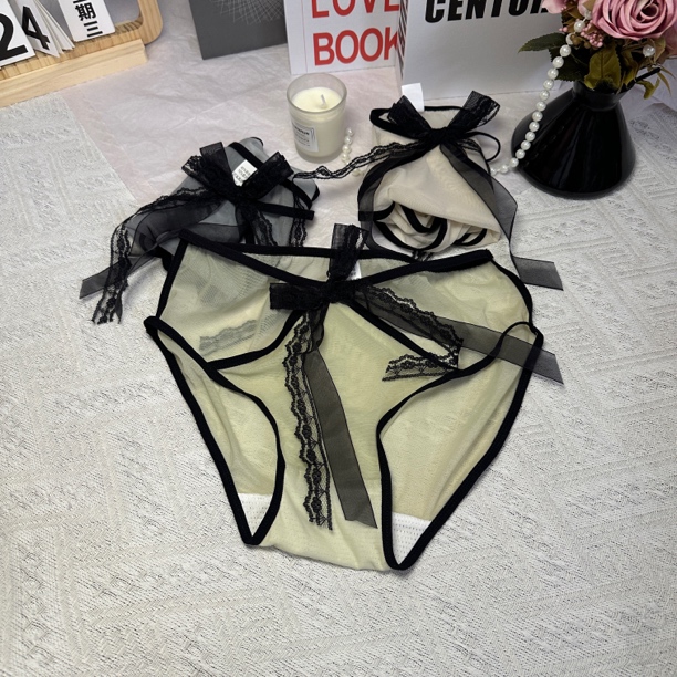 雾岛起风~日系小心机性感网纱内裤纯欲低腰
