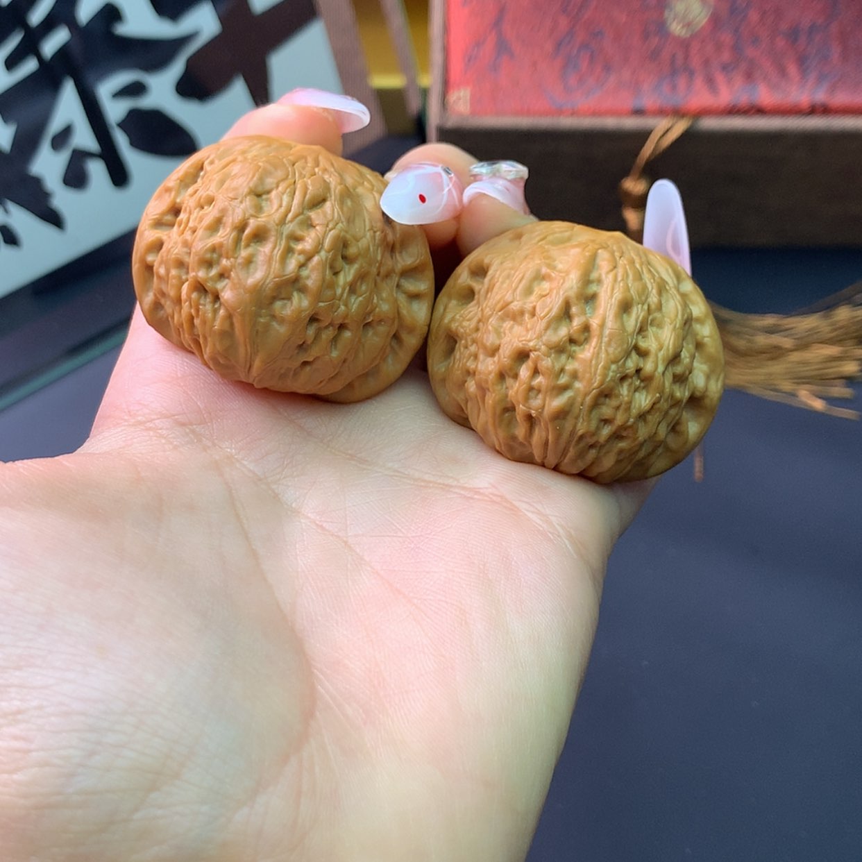 【闪购商品】文玩核桃把件铁锤40➕