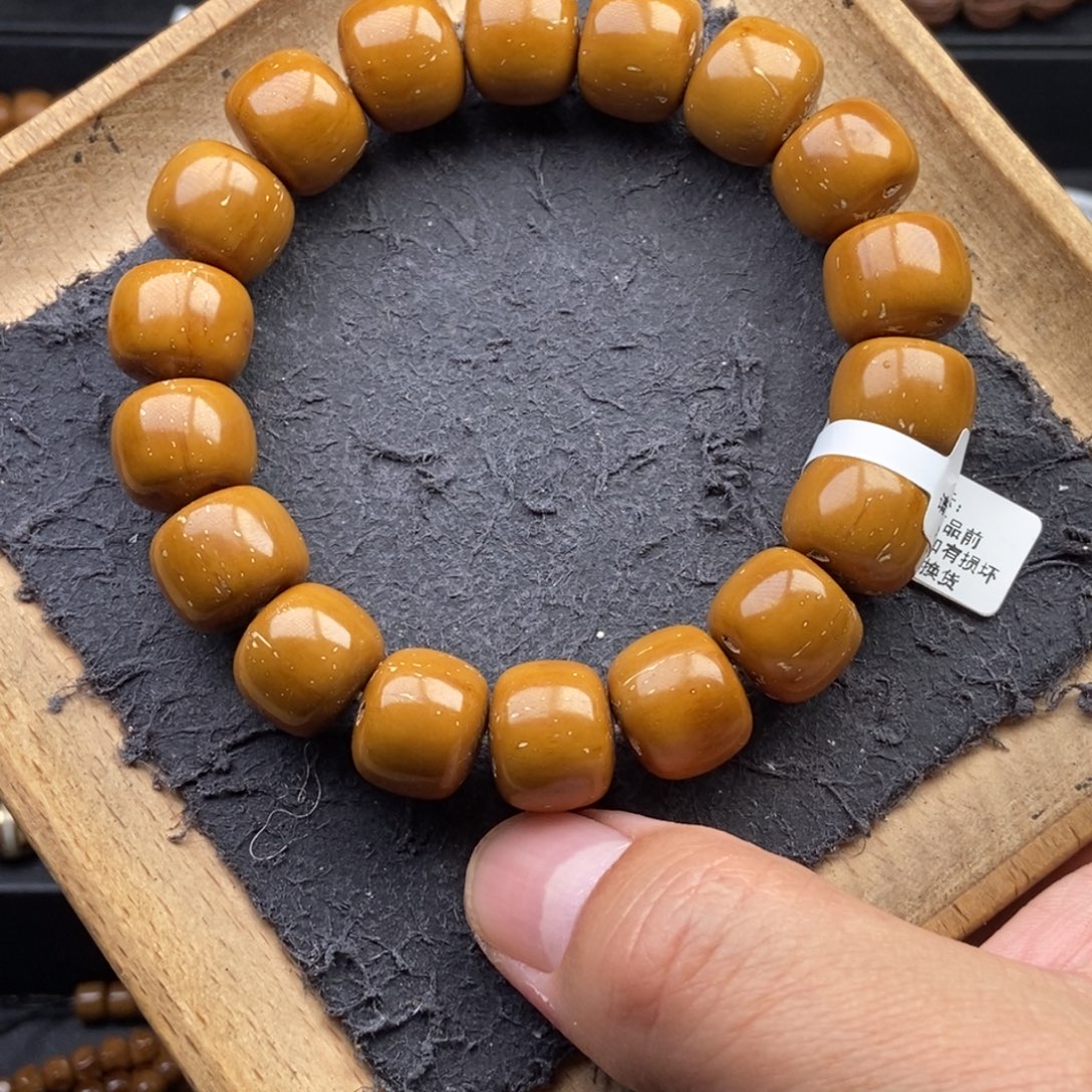 紫金鼠手串14.8mm天花板纯手工黄金甲近实心