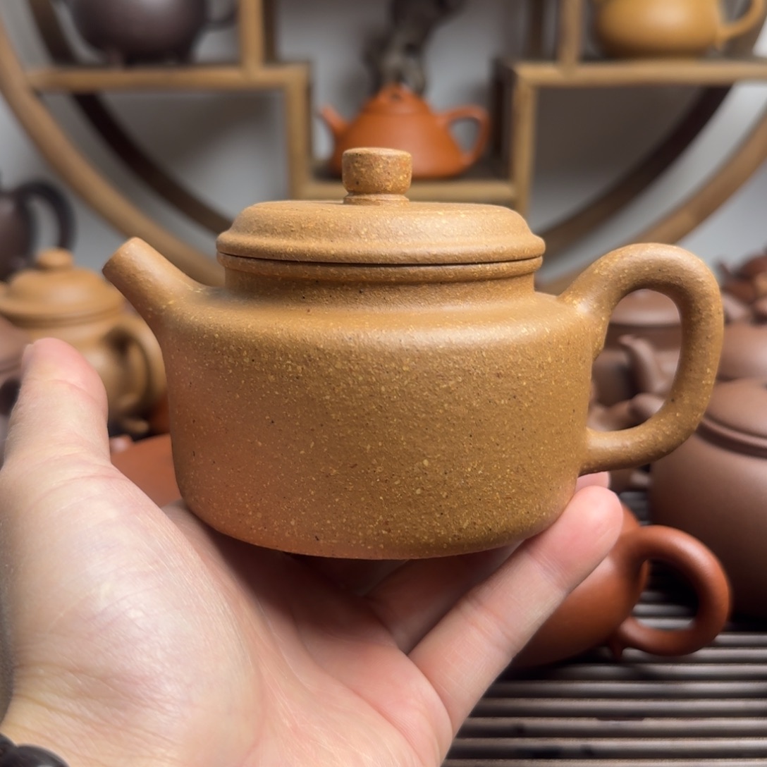 紫砂茶壶德钟300cc台西梨皮老段