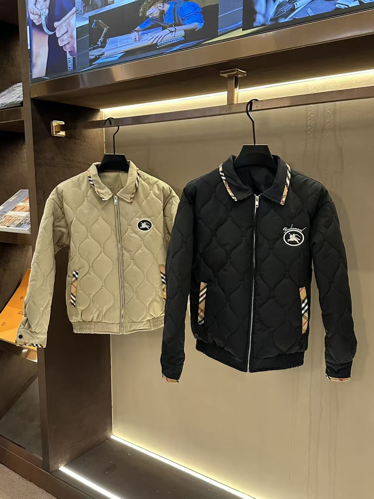 男士秋冬新款轻奢休闲百搭修身时尚棉服VIP130