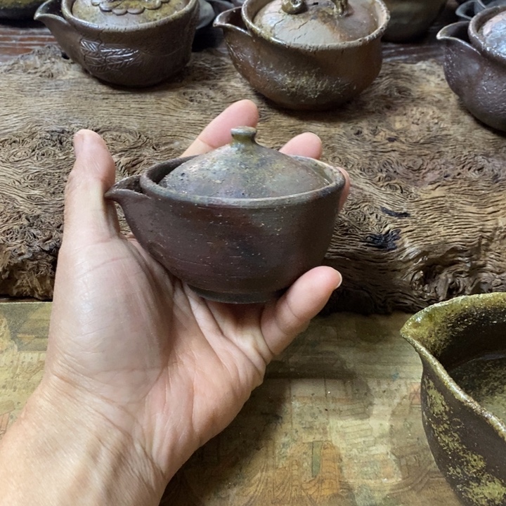 七***鱼全手捏柴烧宝瓶遮瑕
