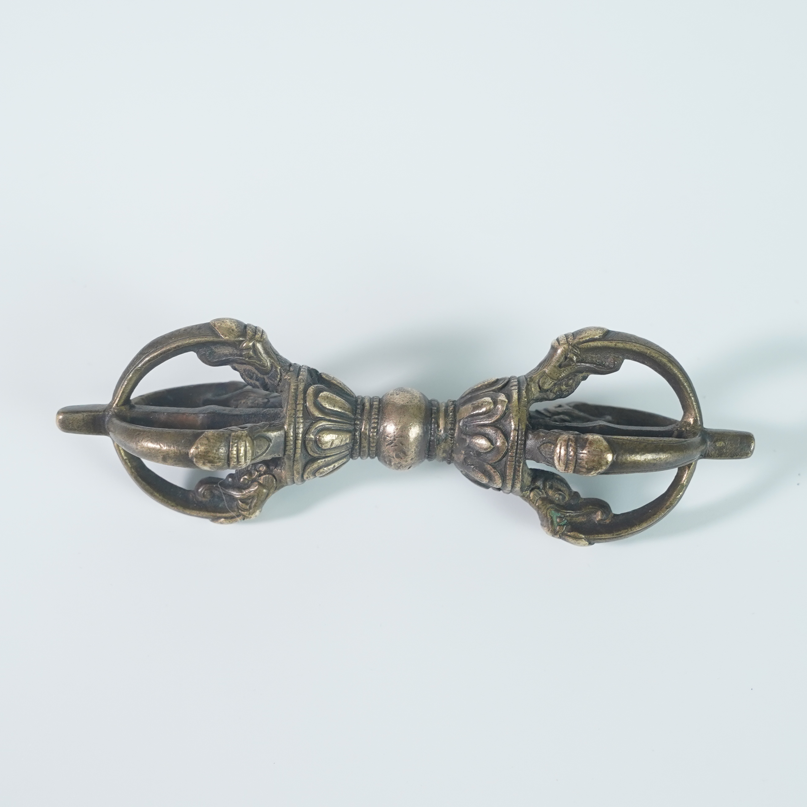 LNJCY251227020【十竹斋】清代铜金刚杵