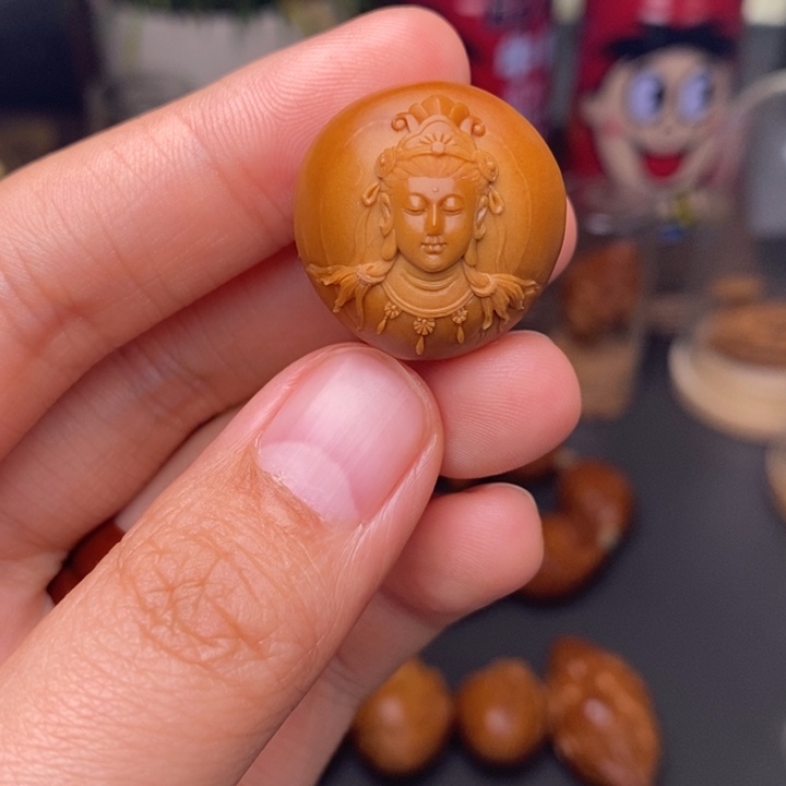 橄榄核手串/手链随****?钟云洁观音法相