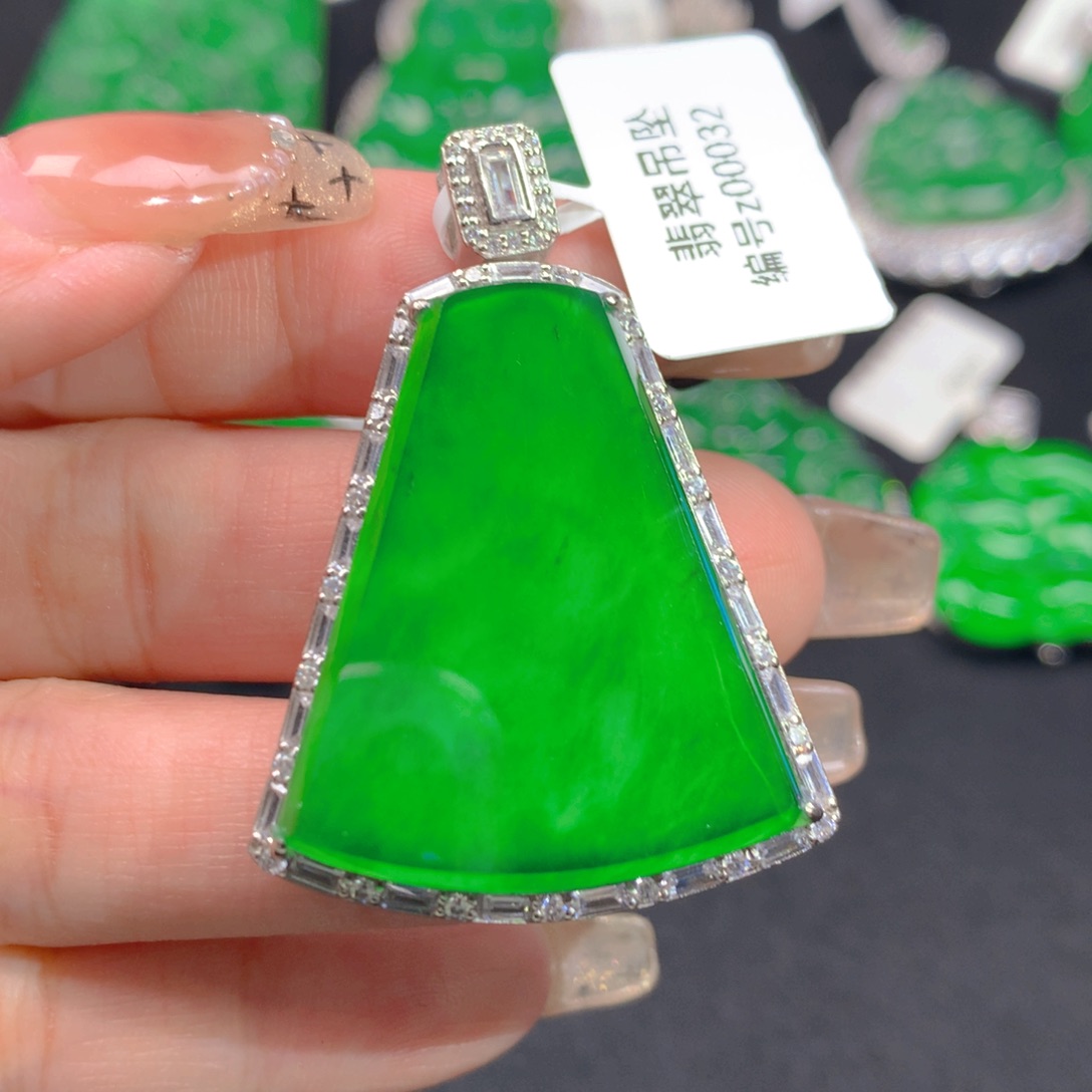 翡翠颈饰银S925镶嵌11111111111