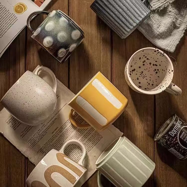 微瑕创意复古欧式马克杯201