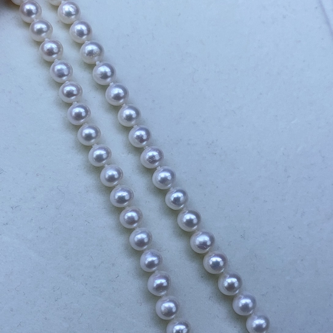 淡水珍珠颈饰银S925镶嵌➕7.8