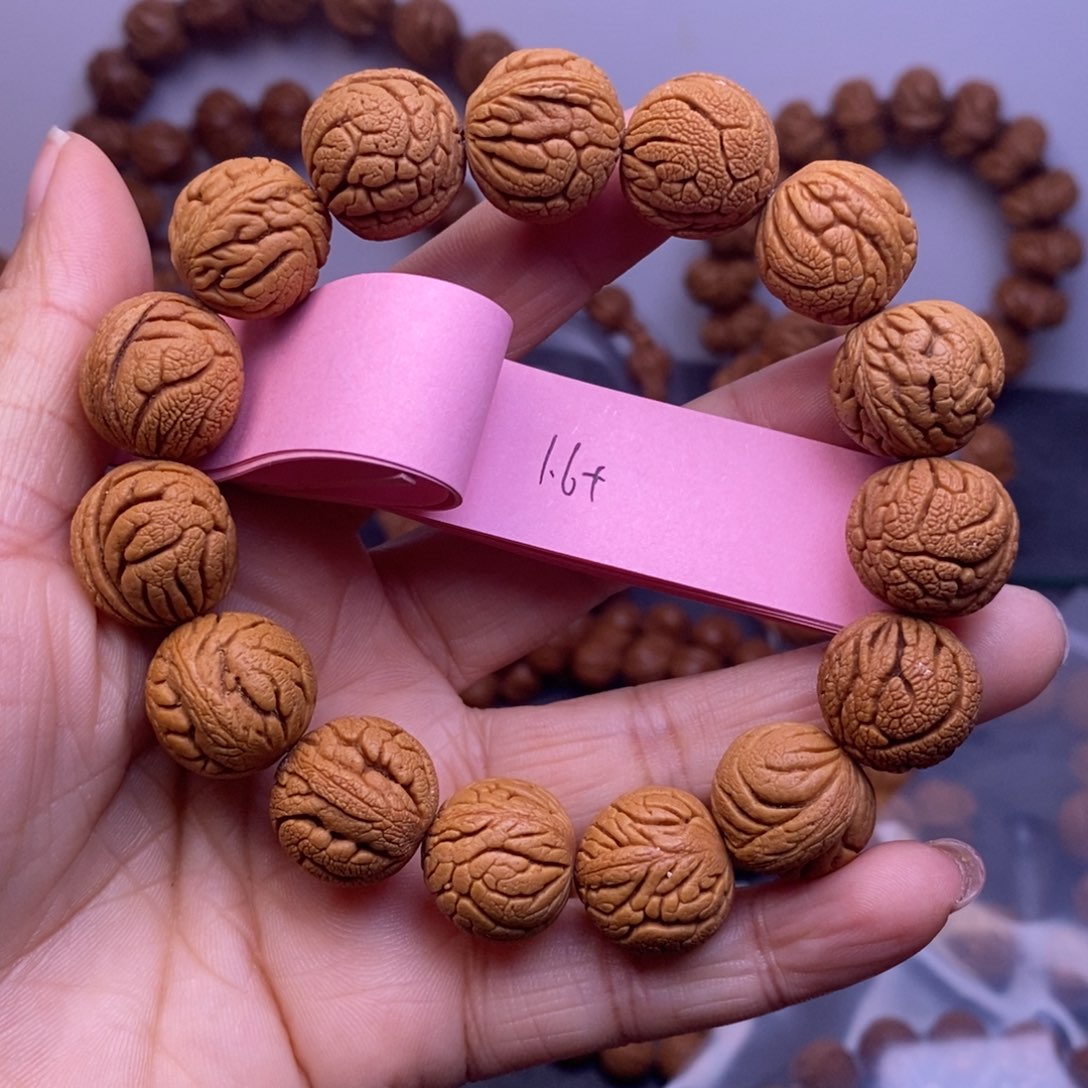 秦岭龙纹桃核15颗