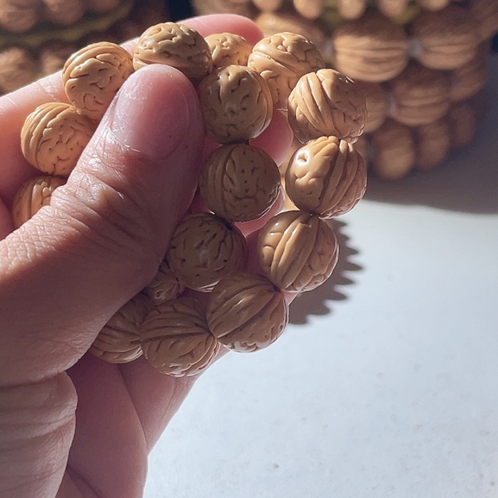 美***活吊坠桃核桃核手串肌肉13